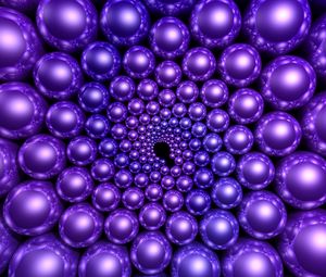 Preview wallpaper balls, purple, rendering, rotation