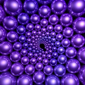 Preview wallpaper balls, purple, rendering, rotation