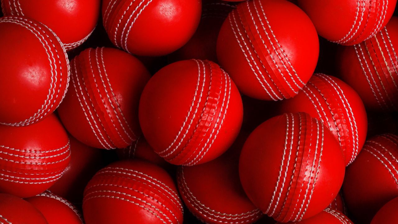 Wallpaper balls, red, round, sport