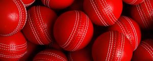 Preview wallpaper balls, red, round, sport