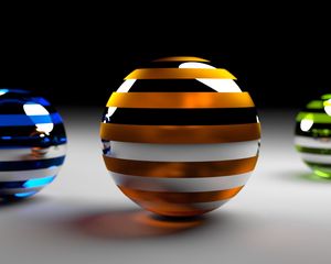 Preview wallpaper balls, rendering, surface