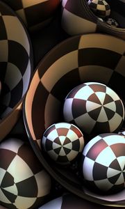 Preview wallpaper balls, shape, dive