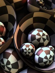 Preview wallpaper balls, shape, dive