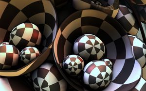 Preview wallpaper balls, shape, dive