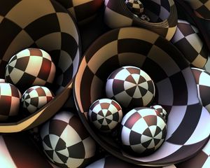 Preview wallpaper balls, shape, dive