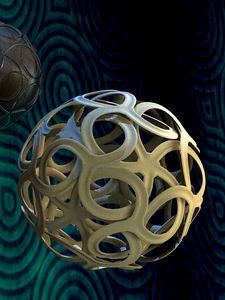 Preview wallpaper balls, shape, flight, weaving