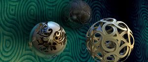 Preview wallpaper balls, shape, flight, weaving