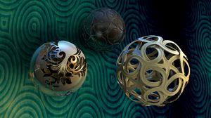 Preview wallpaper balls, shape, flight, weaving