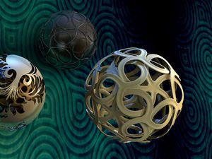 Preview wallpaper balls, shape, flight, weaving