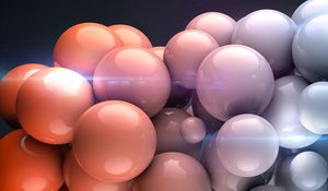 Preview wallpaper balls, shape, light