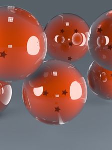 Preview wallpaper balls, shape, smooth, plastic, glass