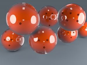 Preview wallpaper balls, shape, smooth, plastic, glass