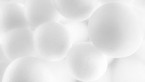 Preview wallpaper balls, shapes, white, shadows