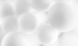 Preview wallpaper balls, shapes, white, shadows