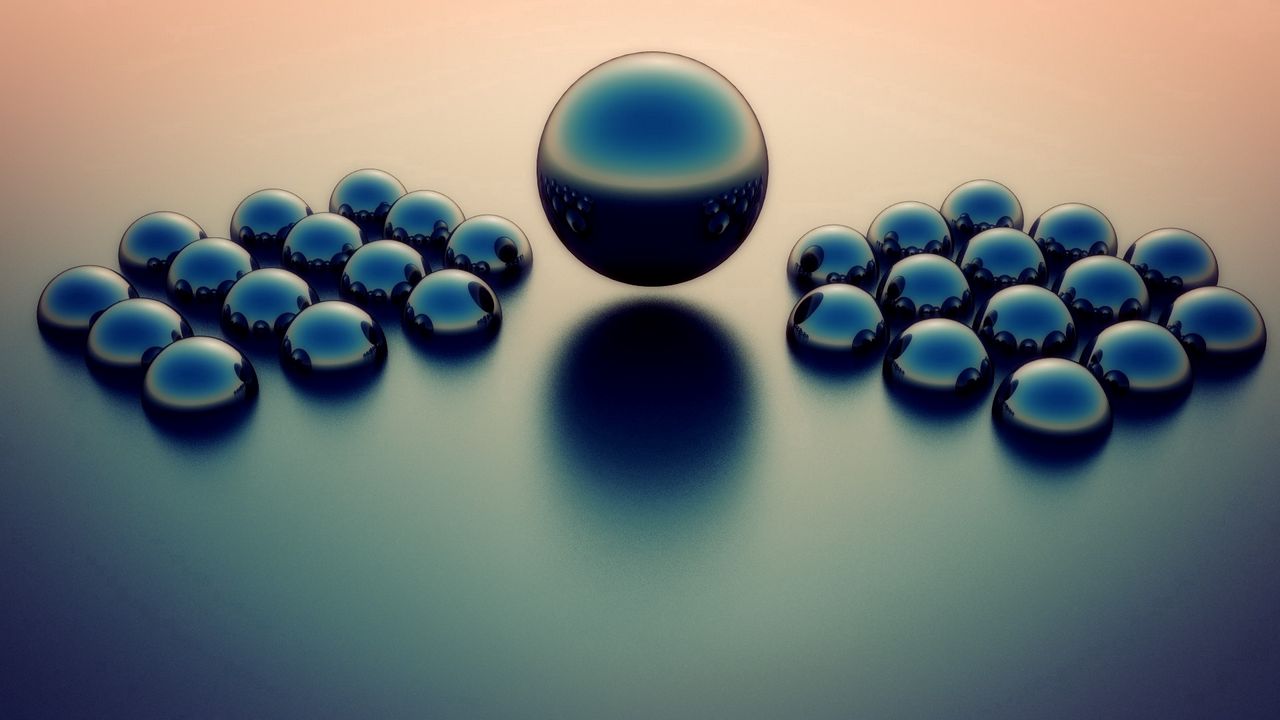 Wallpaper balls, size, dark, surface