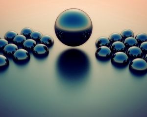 Preview wallpaper balls, size, dark, surface