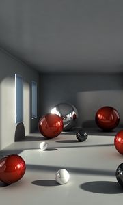 Preview wallpaper balls, size, space, premises, form