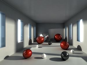 Preview wallpaper balls, size, space, premises, form