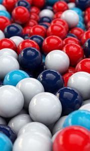 Preview wallpaper balls, smooth surface, colorful