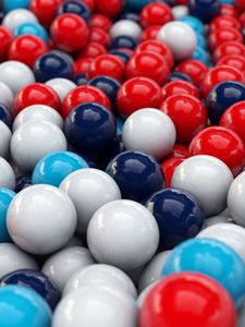 Preview wallpaper balls, smooth surface, colorful