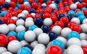 Preview wallpaper balls, smooth surface, colorful