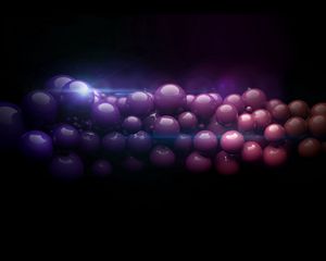 Preview wallpaper balls, space, background, flight