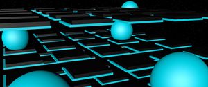 Preview wallpaper balls, space, neon