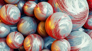Preview wallpaper balls, spheres, 3d, volume