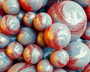 Preview wallpaper balls, spheres, 3d, volume