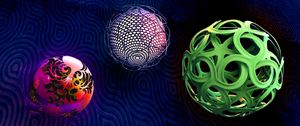 Preview wallpaper balls, spheres, shapes, braiding