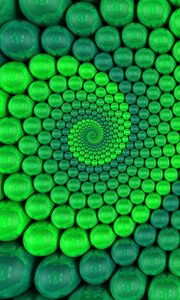 Preview wallpaper balls, spiral, bright, lots