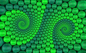 Preview wallpaper balls, spiral, bright, lots