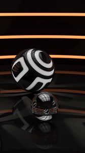 Preview wallpaper balls, striped, background, line, space