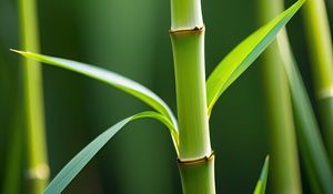 Preview wallpaper bamboo, stem, leaves, green