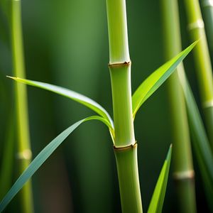 Preview wallpaper bamboo, stem, leaves, green