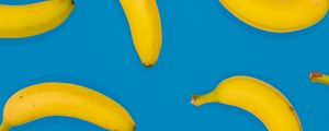 Preview wallpaper bananas, fruit, yellow, blue