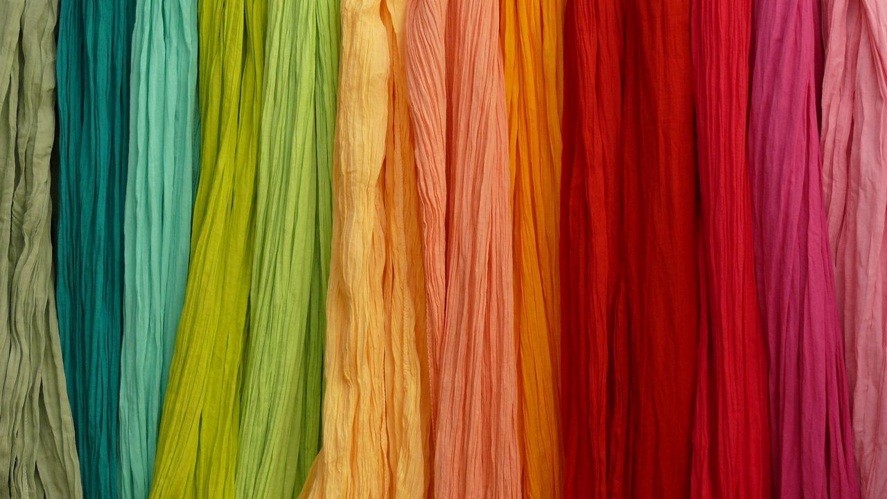 Wallpaper bands, colorful, cloth