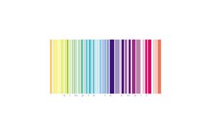 Preview wallpaper bar code, colored, stripes, white