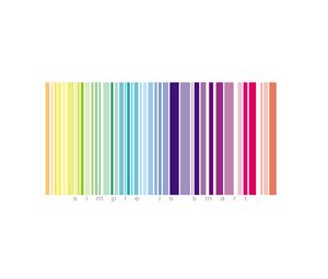 Preview wallpaper bar code, colored, stripes, white