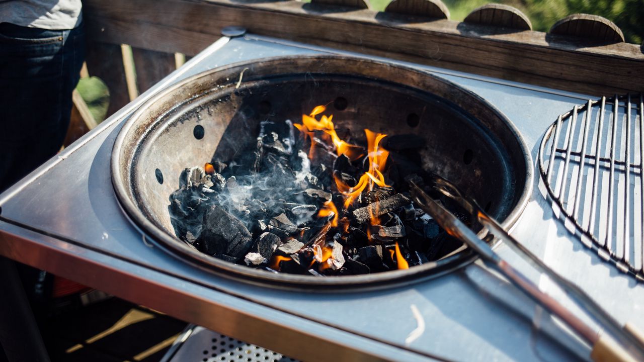 Wallpaper barbecue, coals, grill