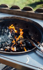 Preview wallpaper barbecue, coals, grill