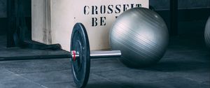 Preview wallpaper barbell, ball, boxes, gym, sport