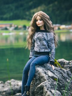 Download wallpaper 240x320 barbie, doll, girl, style, fashion old mobile, cell  phone, smartphone hd background