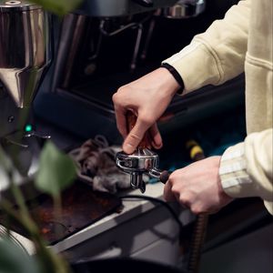Preview wallpaper barista, coffee machine, coffeeshop, coffee, apparatus
