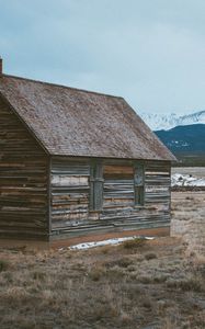 Preview wallpaper barn, building, mountains