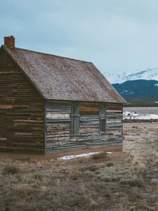 Preview wallpaper barn, building, mountains