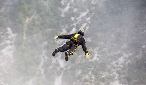 Preview wallpaper base jumping, sky, parasailing