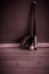 Preview wallpaper baseball, bat, glove, inventory, sport
