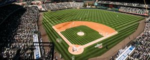 Preview wallpaper baseball field, baseball, stands, sport, sports