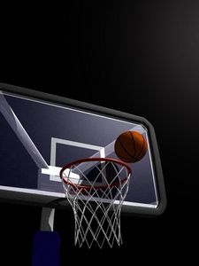 Preview wallpaper basketball, ball, basket, board, drawing